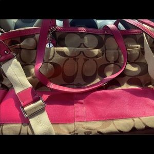 Authentic coach diaper bag